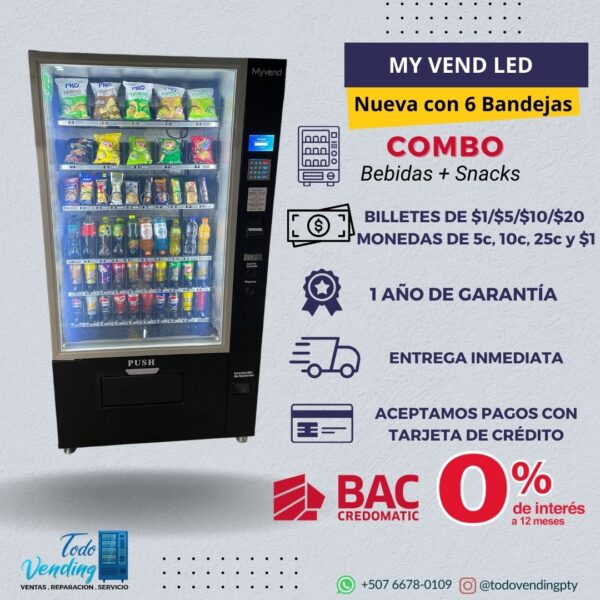 MyVend Combo LED - ALL BLACK - Imagen 2